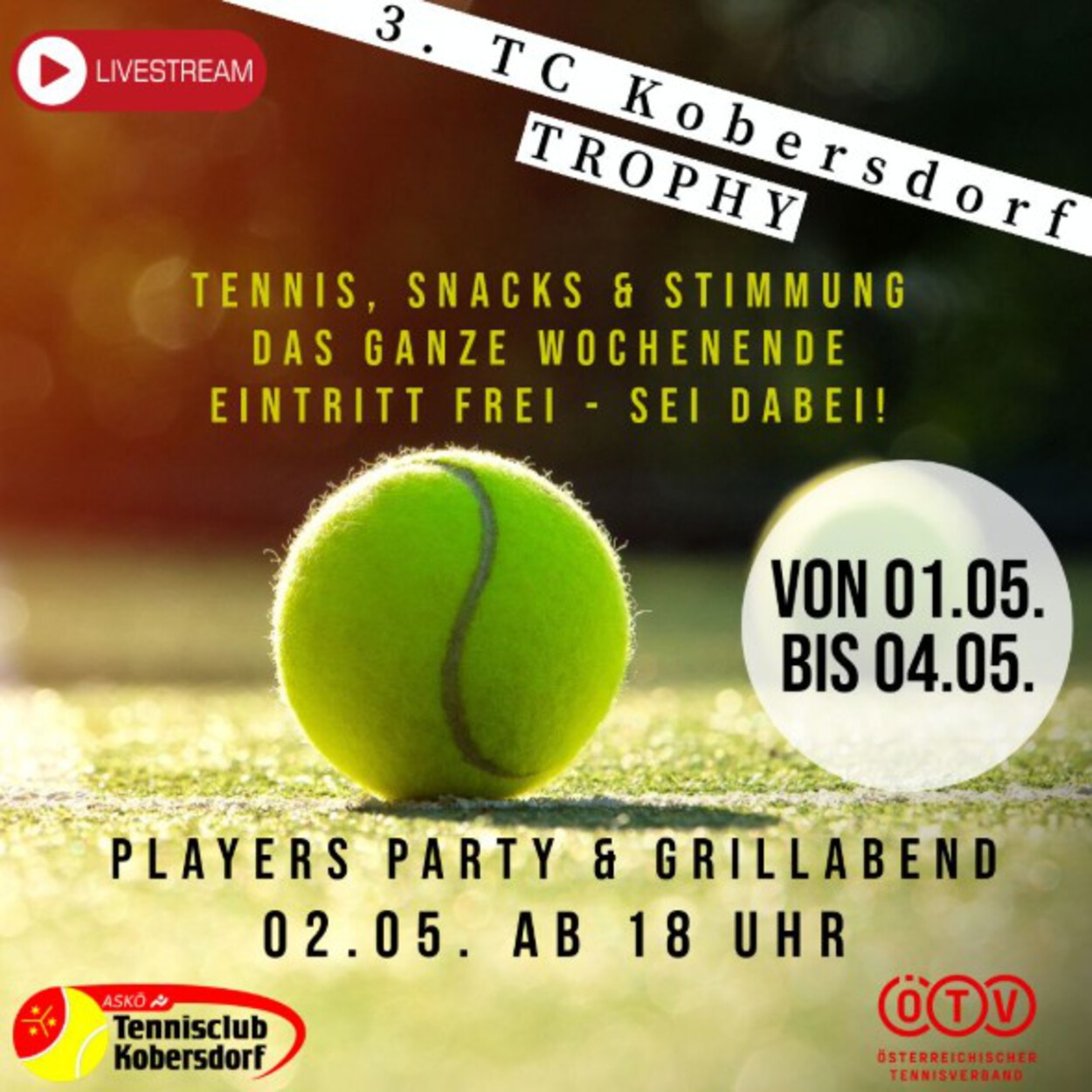ITN Turnier: 3. Kobersdorf Trophy (1.-4. Mai 2025)